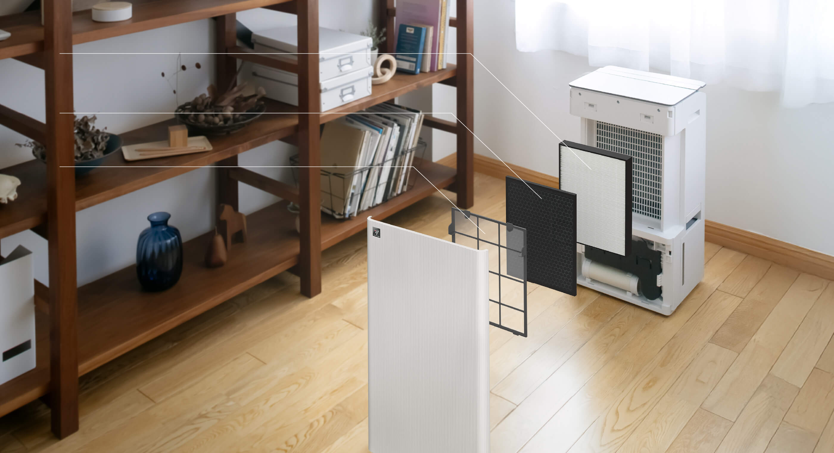 Multi-layer air purifier filter structure