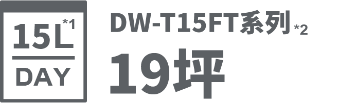 15L/日 | DW-T15FT系列 | 19坪