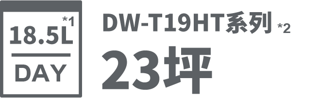 18.5L/日 | DW-T19FT系列 | 23坪